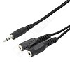6 Foot 3.5mm Y Splitter Cable Adapter 1 Male/2 Female