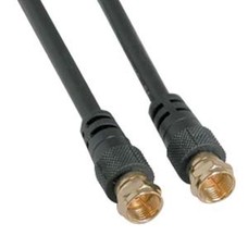 F-Type Screw-on RG6 Cable Black (Choose Length)