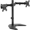 Dual LED LCD Monitor Mount Free Standing Desk Mount with Optional Bolt-through Grommet/Stand Heavy Duty Fully Adjustable fits Two Screens up to 27"