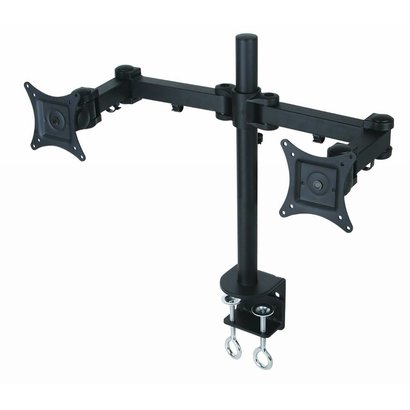 Halter 27" Dual LCD Monitor Mount Desk Clamp, 32lbs Capacity