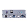 Dtech 2 Port Auto VGA Switch with USB and PS/2 KVM Switcher (Control 2 PCs with just one Keyboard, Mouse, Monitor) Supports Hot-Keys Switching