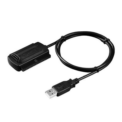 Ultra Ultra USB 2.0 to IDE/SATA Cable Adapter - Male to Female, Compatible with 2.5-Inch/ 3.5-Inch / 5.25-Inch Drive - ULT40112