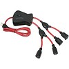 Prime 4 Foot 6-Outlet (4 Flexible, 2 built in) Spyder Squid Power Cord, 15A 125V 1875W Spyder50 Prime 054732813384 Red Black