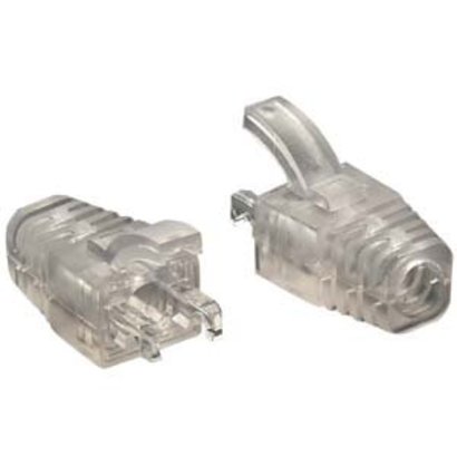 Clear Strain Relief Boot for Cat5E UTP RJ45 Clear 100pack