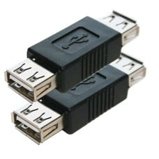 USB Adapter Gender Changer Coupler A (Female) to A (Female)