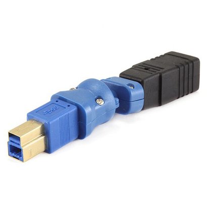 USB 3.0 B Male to USB 2.0 B Female Adapter (Gold Plated)