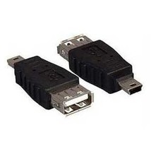 USB Adapter Gender Changer Coupler A (Female) to Mini B 5pin (Male)