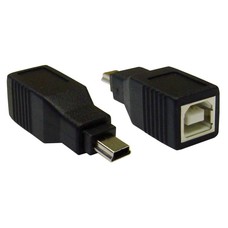 USB Adapter Gender Changer Coupler B (Female) to Mini B 5pin (Male)