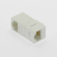 Cat6 Right Angle Keystone Coupler White