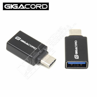 Gigacord Gigacord Type-C to USB Female OTG Adapter Black