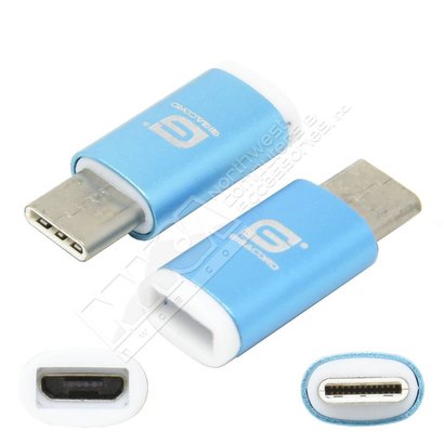 Gigacord Gigacord Micro USB Female to USB 3.1 Type-C Male Adapter (Choose color)