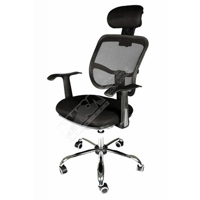 Cryo-PC Black Office Chair with Breathable Mesh Design