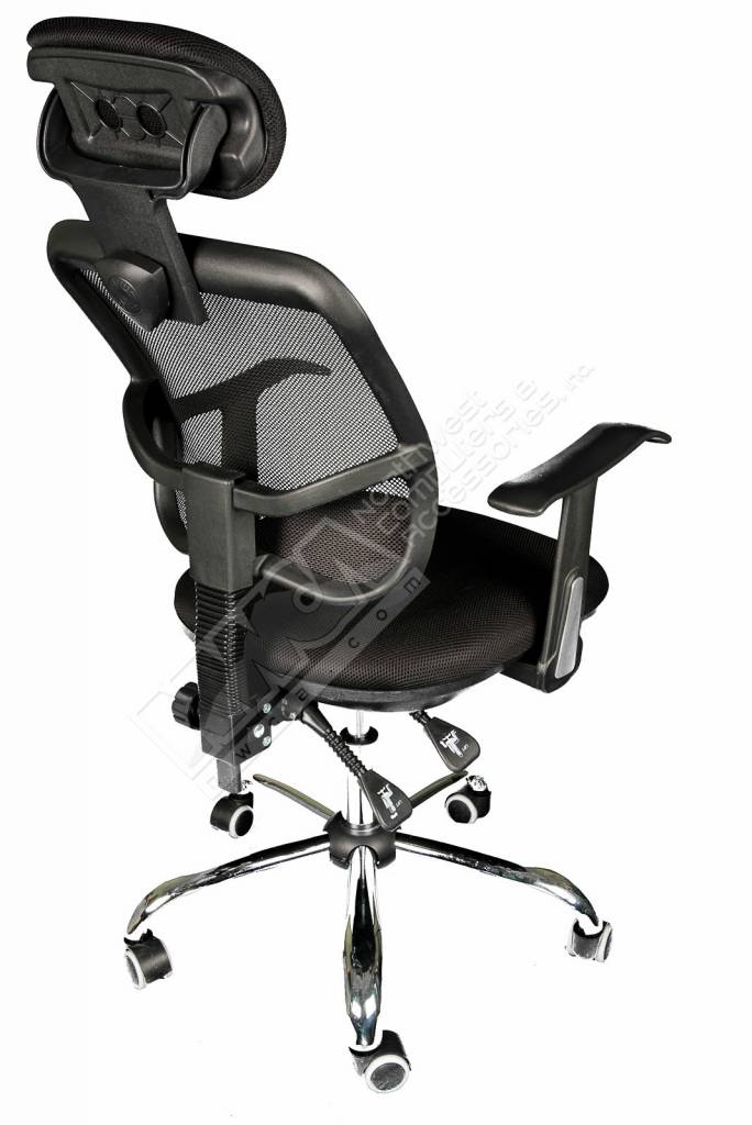 Black Office Chair with Breathable Mesh Design - NWCA Inc.