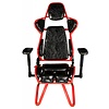 Cryo-PC Black and Red High Back Ergonomic Racing Style Gaming Chair with Sled Style Stand