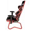 Cryo-PC Black and Red High Back Ergonomic Racing Style Gaming Chair with Sled Style Stand