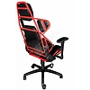 Cryo-PC Black and Red High Back Ergonomic Racing Style Swivel Gaming Chair