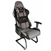 Cryo-PC Black and Grey High Back Ergonomic Racing Style Gaming Chair with Sled Style Stand