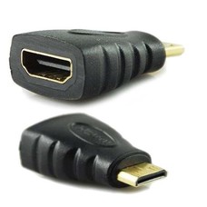 HDMI Female to Mini HDMI Male Adaptor, Black