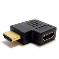 HDMI M/F Horizontal 270 degree Adapter, Black