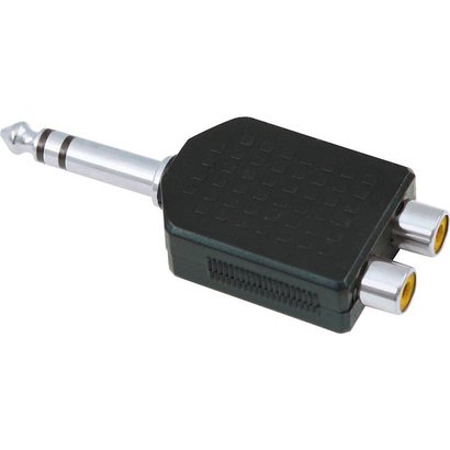 1/4 inch Stereo to Dual RCA Jack Adapter