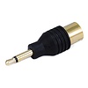 3.5mm Mono Plug to 9.5mm TV Jack Adaptor - Gold Plated