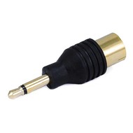 3.5mm Mono Plug to 9.5mm TV Jack Adaptor - Gold Plated