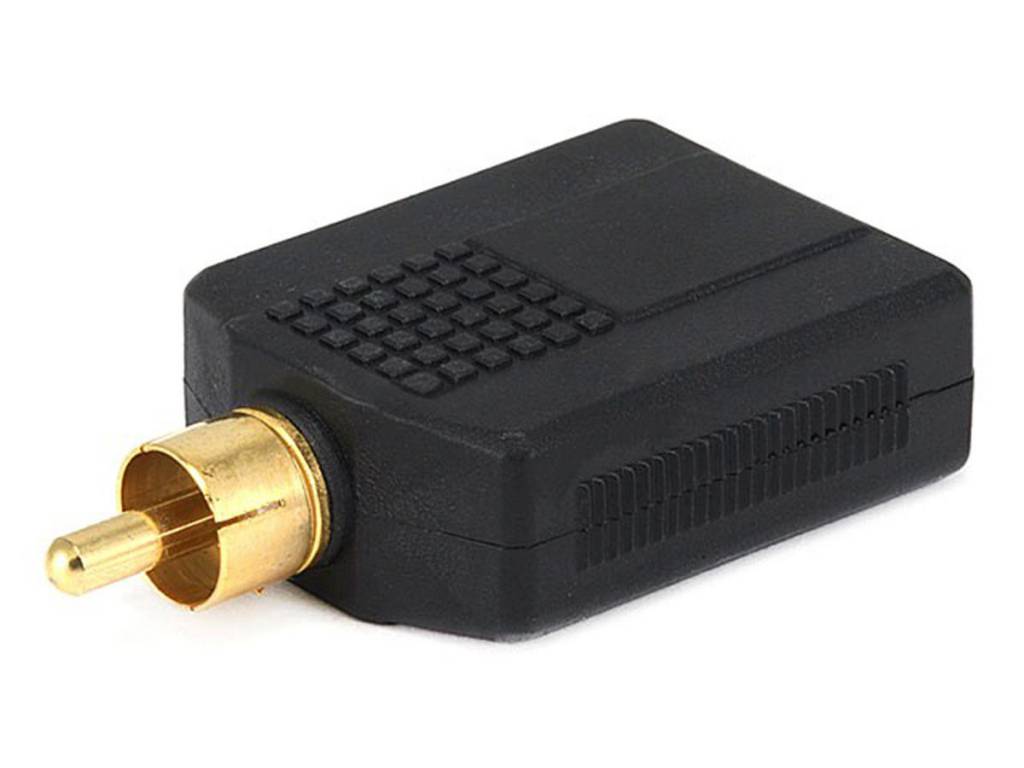 Gold Plated 1/4 Inch Monoprice 6.35mm Stereo Jack Splitter Adaptor 1/4 Inch Stereo Plug to 2 x 6.35mm 