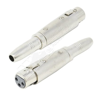 XLR 3P Female to 1/4" Mono Jack Adater