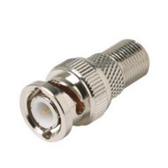 BNC Male To "F" Type Female Adapter