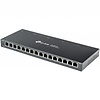 TP-Link TP-Link 16 Port Gigabit Ethernet Network Switch, Desktop/ Wall-Mount, Fanless, Sturdy Metal w/ Shielded Ports, Traffic Optimization, Unmanaged, Limited Lifetime Protection (TL-SG116) Black