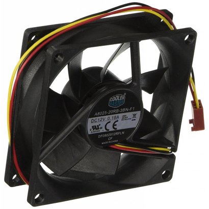 Coolermaster Cooler Master Rifle Bearing 80mm Silent Cooling Fan for Computer Cases and CPU Coolers R4-S8R-20AK-GP