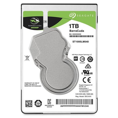 Seagate Seagate 1TB BarraCuda SATA 6Gb/s 128MB Cache 2.5-Inch 7mm Internal Hard Drive (ST1000LM048)
