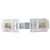 RJ11 (4C) Modular Telephone Cable Reverse, Silver (Choose Length)