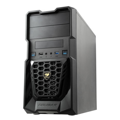 Cougar COUGAR Spike Black Steel / Plastic MicroATX Mini Tower Gaming Case with USB 3.0 and 12CM Cougar Fan