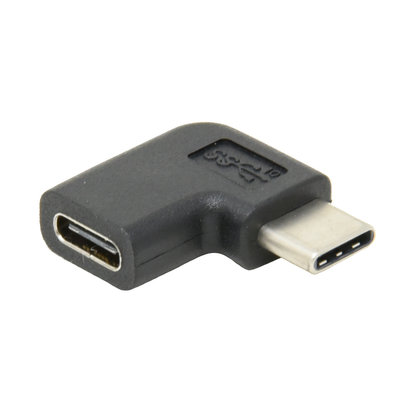 Gigacord USB Type-C Male Female Left Angled 90 Degree Adapter