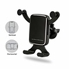 Cell Phone Holder for Car, Qelebet Gravity Auto Clamping Air Vent Car Phone Mount Holder Compatible with iPhone Xs MAX/XS/X/8/7/6/Plus, Samsung S9/S8/S7/Plus, LG, HTC and More(Black)