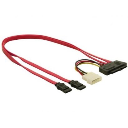 25" 29Pin (SAS) To 2x7Pin SATA + Molex