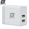 Gigacord Gigacord 2-Port USB 4.8A (2x2.4A) Wall Charger, Foldable Plug, White