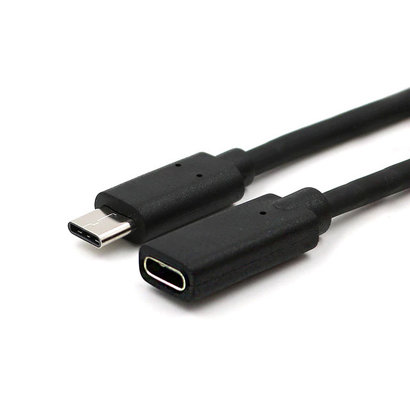 Gigacord USB Type-C Extension Cable Male Female, Black (8 - 39")