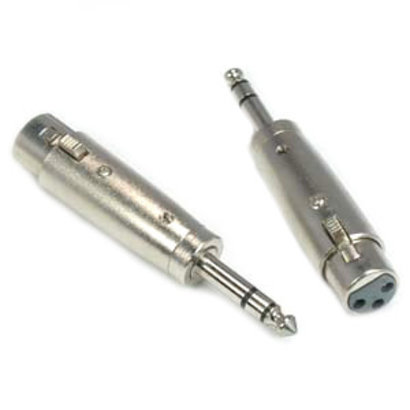 XLR Female to 1/4" Stereo Plug Adapter