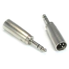 XLR Male to 1/4" Stereo Male Adapter