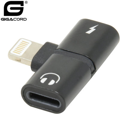 Gigacord iPhone to Headphone/Lightning T Adapter (Choose Color)