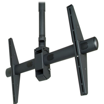 Elliptical Universal Flat Panel Ceiling Mount for Displays up to 175 lb (Black)