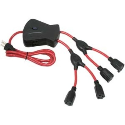 4Ft 6-Outlet Squid Power Cord, 15A 1875W