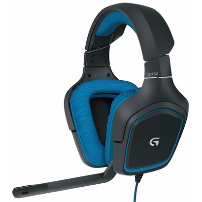 Logitech Logitech G430 7.1 DTS Headphone: X and Dolby Surround Sound Gaming Headset for PC, Playstation 4 – On-Cable Controls – Sports-Performance Ear Pads – Rotating Ear Cups – Light Weight Design