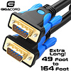 Gigacord VGA SVGA HDDB15 Male/Male Gold Cable OD.8mm, Black (Choose Length)