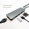 USB-C to USB3.0x2 Hub Micro SD SD/MMC Card Reader HDMI Type C charging