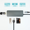 USB-C to USB3.0x2 Hub Micro SD SD/MMC Card Reader HDMI Type C charging