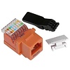 Cat5E RJ45 Tool-less Keystone Jack (Choose color)