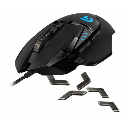 Logitech Logitech G502 Proteus Spectrum RGB Tunable Gaming Mouse, 12,000 DPI On-The-Fly DPI Shifting, Personalized Weight and Balance Tuning with (5) 3.6g Weights, 11 Programmable Buttons